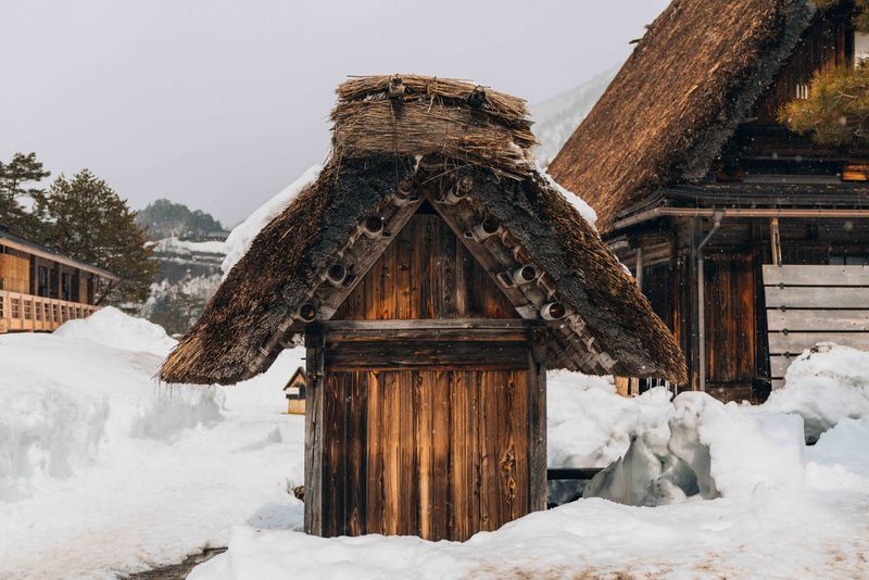 Traditional house in the snow, Japan