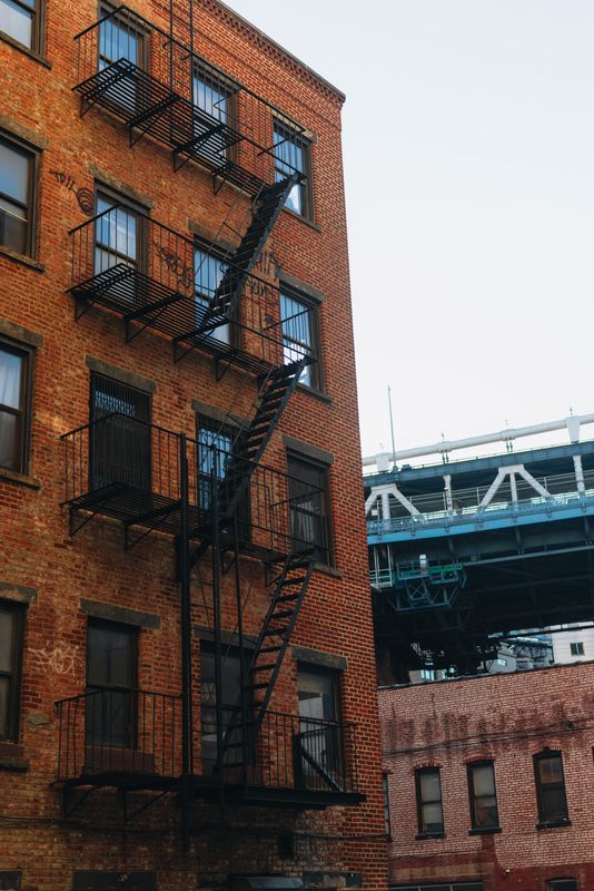Fire escapes, Brooklyn