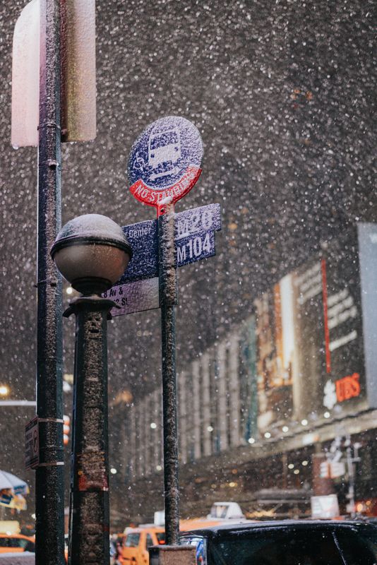 Snowfall in Manhattan