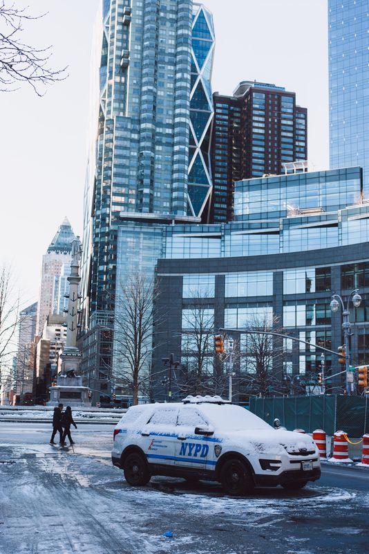 New York in the snow